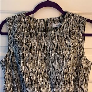Calvin Klein Black and White Dress Size 6